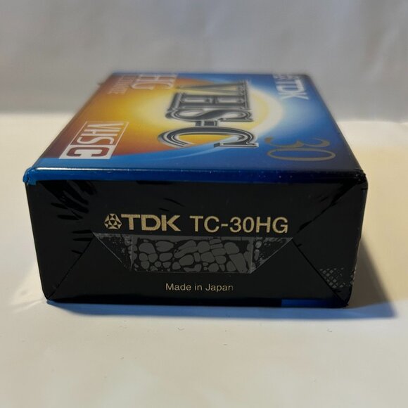 TDK TC-30 HG Ultimate VHS-C Blank- Brand New Sealed TDK TC-30HG The Ultimate VHS - Picture 3 of 5